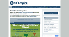 Desktop Screenshot of golfempire.co.uk