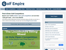 Tablet Screenshot of golfempire.co.uk